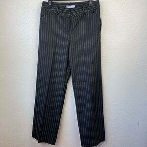 NWT Nine & Co Gardenia Womens Black and White Pinstripe Dress Pants Size 10
